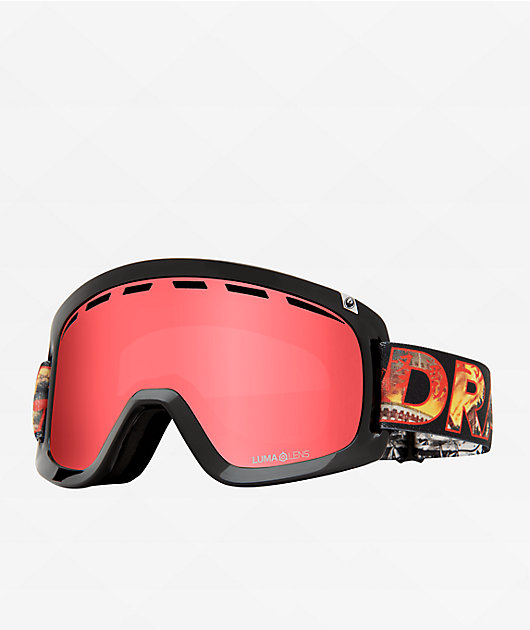 Dragon D1 OTG Klash & Red Ion Snowboard Goggles | Zumiez