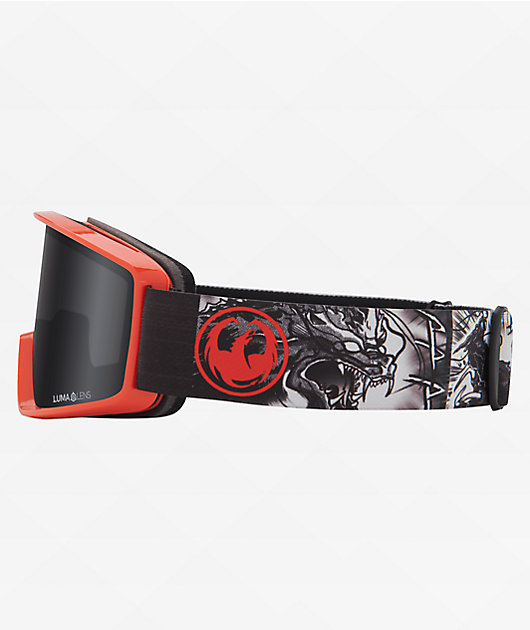 Dragon DXT OTG スノーゴーグル ブラック/DXT OTG Dragon Ski Goggles Dxt Otg Black With Amber Lens For Adults