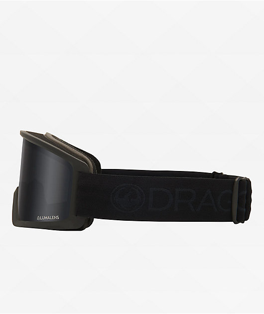 DRAGON - Dragon Unisex DX3 L ドラゴン　Blackout Frame Dragon DX3 L OTG Blackout & Dark Smoke Snowboard Goggles