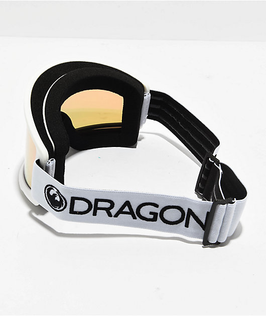 Dragon DX3 L OTG White & Pink Ion Snowboard Goggles
