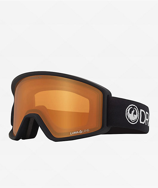 Dragon DXT OTG Black & Lumalens Amber Snowboard Goggles | Zumiez