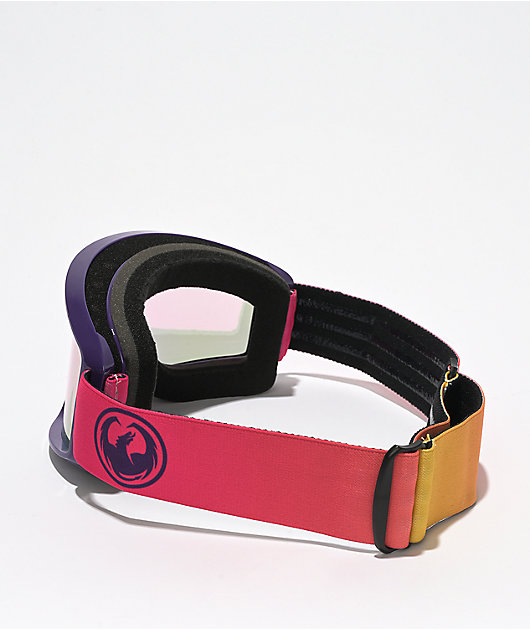 Dragon DXT OTG Lumalens gafas de snowboard color rosa desvanecido Lite