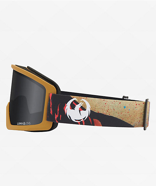 Dragon Iguchi DX3 L OTG Red & Dark Smoke Snowboard Goggles | Zumiez