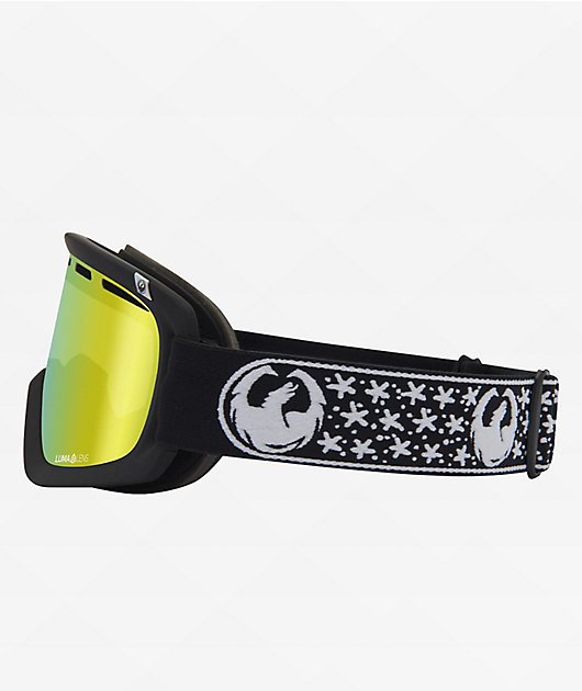 Dragon Mikkel D1 OTG Black & Gold Ion Snowboard Goggles | Zumiez