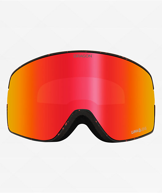 Dragon NFX2 Kaiju, Red Ion, & Light Rose Snowboard Goggles