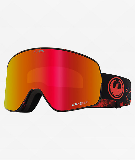 Dragon NFX2 Kaiju, Red Ion, & Light Rose Snowboard Goggles | Zumiez
