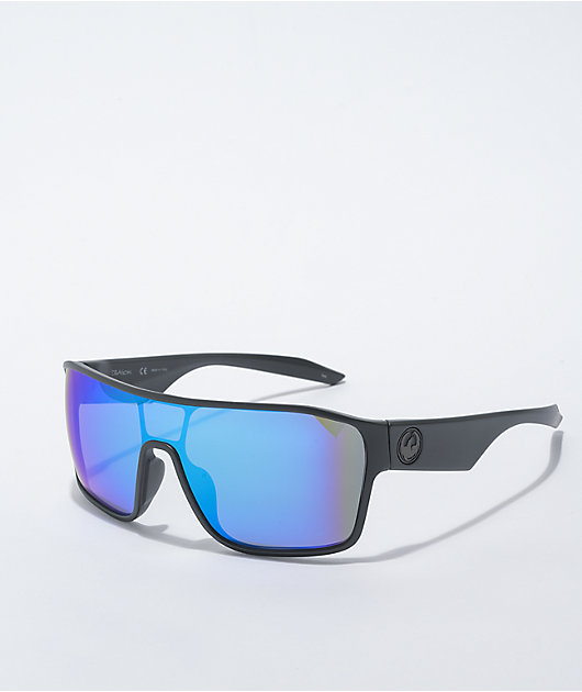 Dragon Tolm LL Black & Green Ion Sunglasses