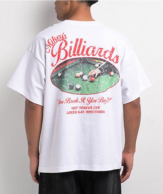 Dravus Billiards White T-Shirt