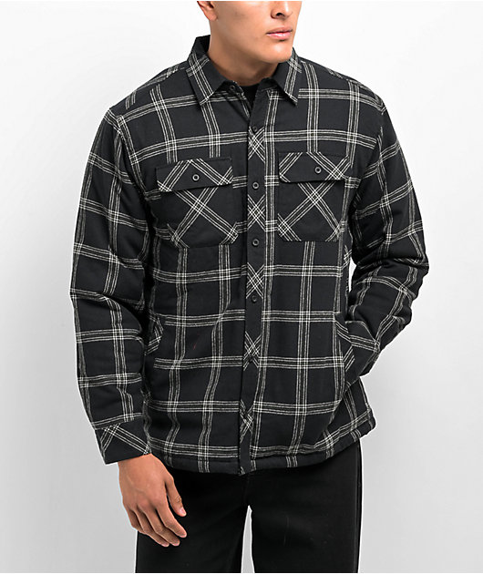 Dravus Black Sherpa Flannel Jacket | Zumiez