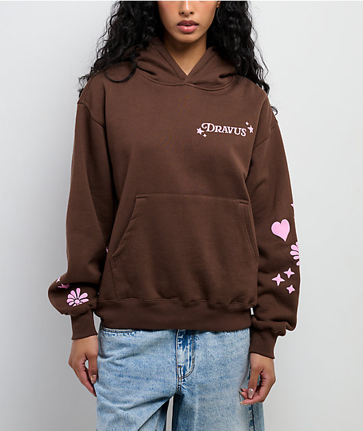 Dravus Blooming Brown Hoodie