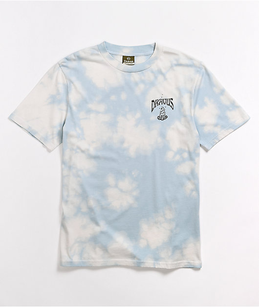 light blue tie dye t shirt