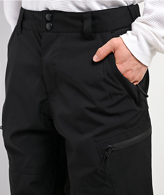 Dravus Cypress Black 15K Cargo Snowboard Pants