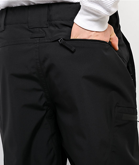 Dravus Cypress Black 15K Cargo Snowboard Pants | Zumiez