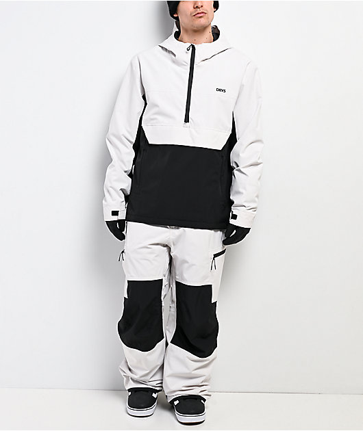 Dravus Cypress White & Black 15K Cargo Snowboard Pants