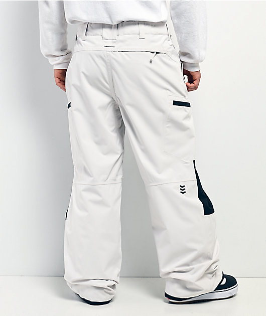 Dravus Cypress White & Black 15K Cargo Snowboard Pants | Zumiez