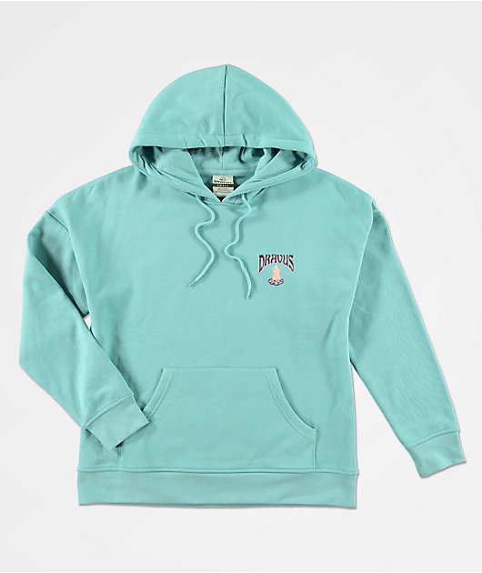 Dravus Diedra Camping Trippin Turquoise Hoodie