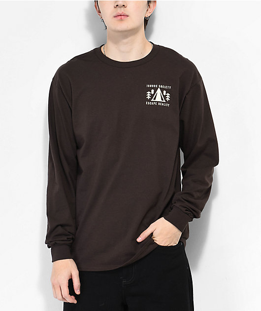 Dravus Escape Reality Brown Long Sleeve T-Shirt