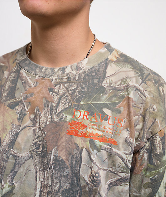 Dravus Forest Bathing Vintage Wood Camo T-Shirt