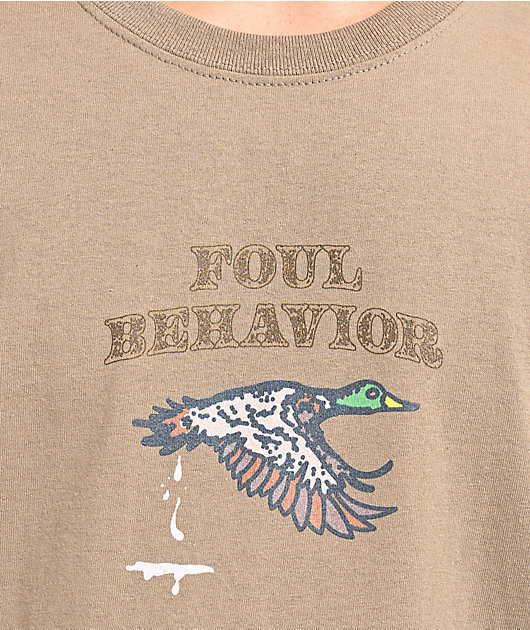 Dravus Foul Behavior Brown T-Shirt