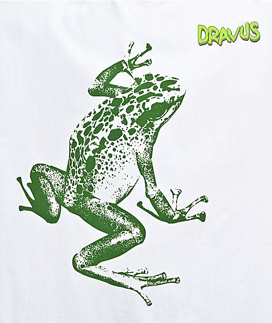 Dravus Green Frog White T-Shirt