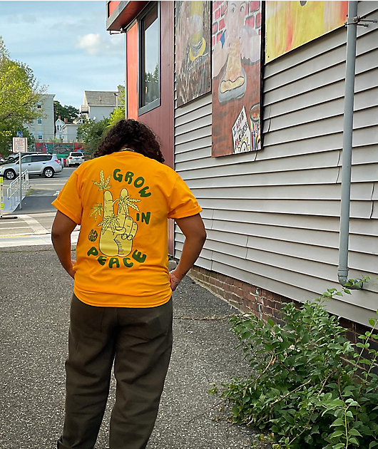 Dravus Grow In Peace camiseta naranja