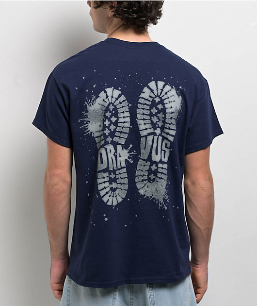 Dravus Muddy Boots Navy T-Shirt
