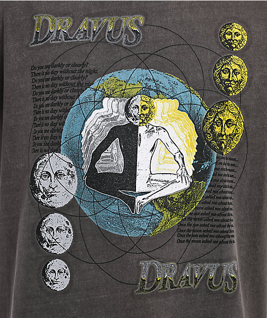 Dravus Neerie Grey Wash Boxy T-Shirt