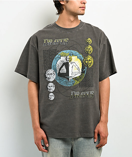 Dravus Neerie Grey Wash Boxy T-Shirt