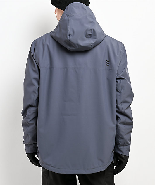 Dravus Pine Ridge Charcoal 15K Anorak Snowboard Jacket