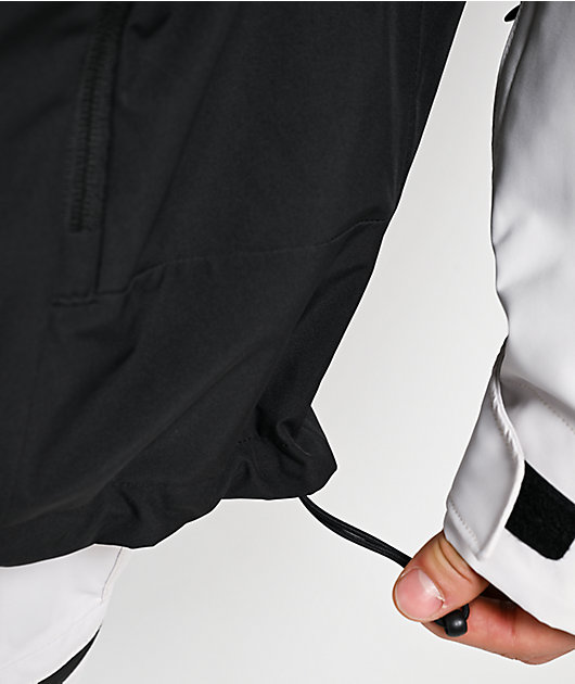 Dravus Pine Ridge White & Black 15K Anorak Snowboard Jacket