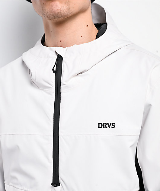 Dravus Pine Ridge White & Black 15K Anorak Snowboard Jacket | Zumiez