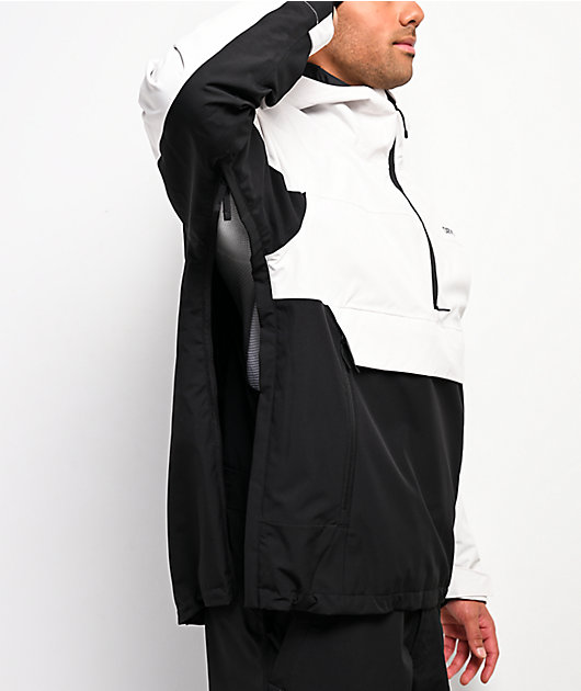 Dravus Pine Ridge White & Black 15K Anorak Snowboard Jacket | Zumiez