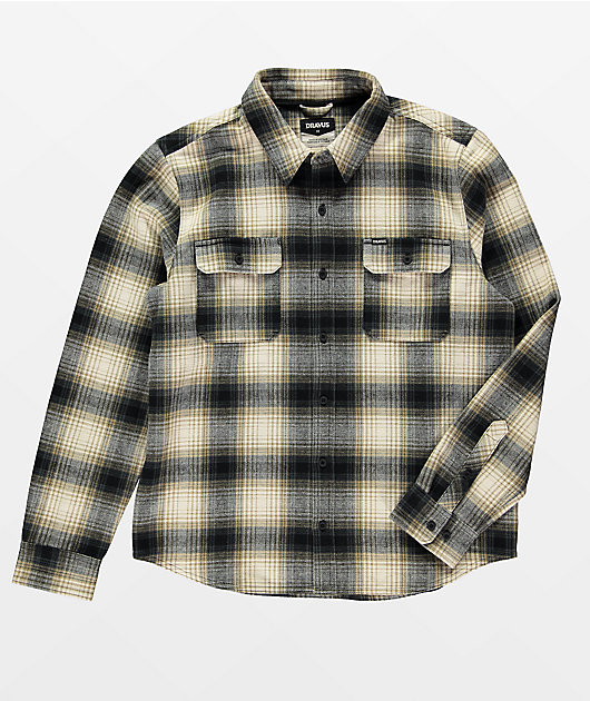 Dravus Required Brown & Navy Flannel Shirt