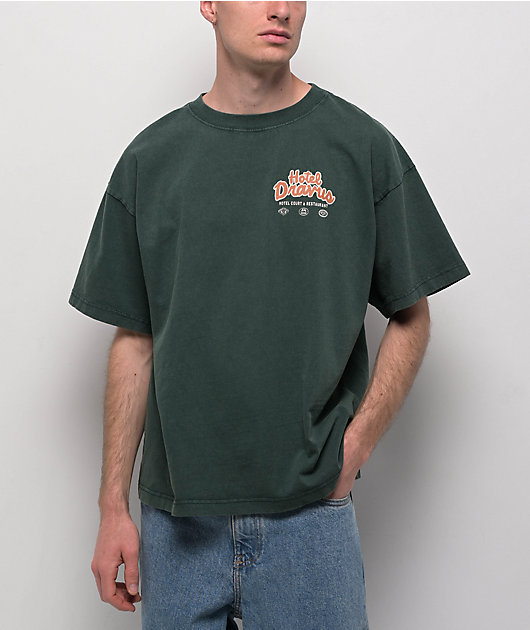 Dravus Retro Hotel Green T-Shirt