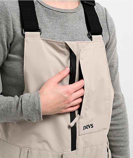 Dravus Rhododendron Khaki 15K Bib Snowboard Pants