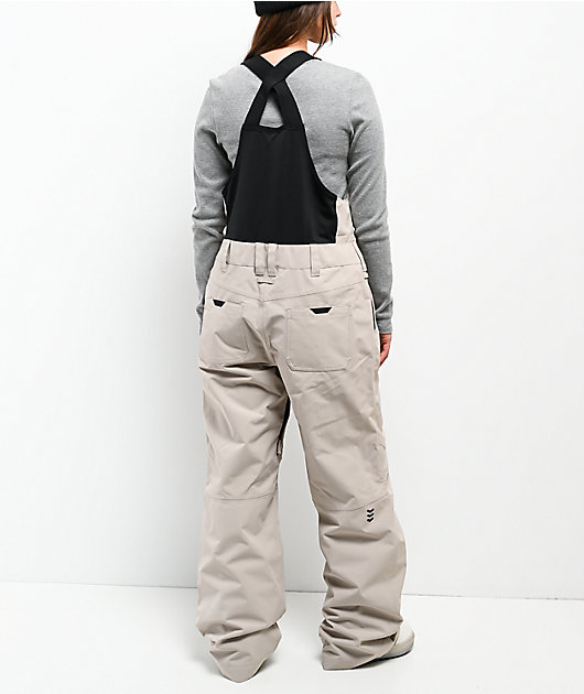 Dravus Rhododendron Khaki 15K Bib Snowboard Pants