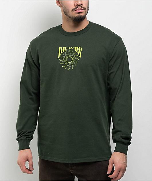 Dravus Run In The Sun Green Long Sleeve T-Shirt