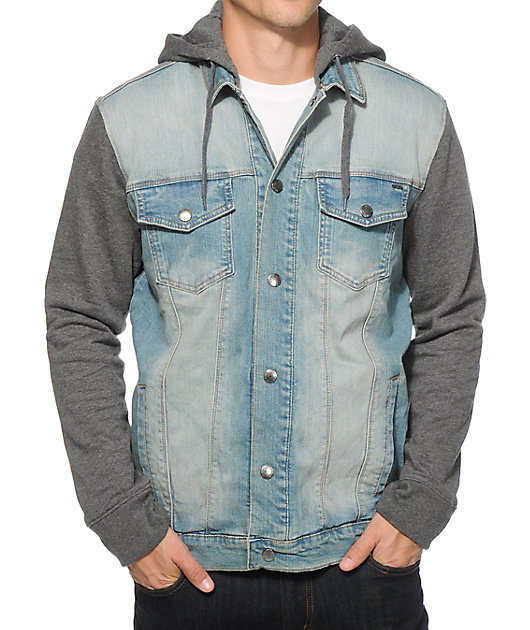 sudadera con mezclilla