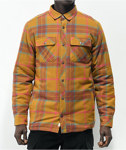 Dravus Smokey Tobacco Sherpa Flannel Shirt