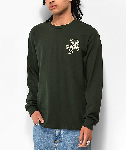 Dravus Supply Co. Dark Green Long Sleeve T-Shirt