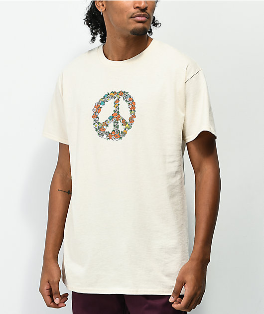Dravus Symbol Of Peace camiseta color crema