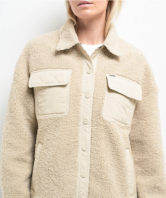 Dravus Tempest Cream Sherpa Jacket