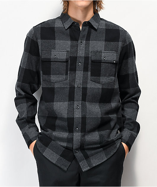 Dravus Travis Grey & Black Flannel Shirt