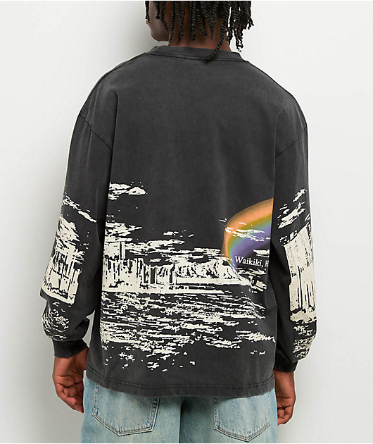 Dravus Waikiki Vintage Black Long Sleeve T-Shirt