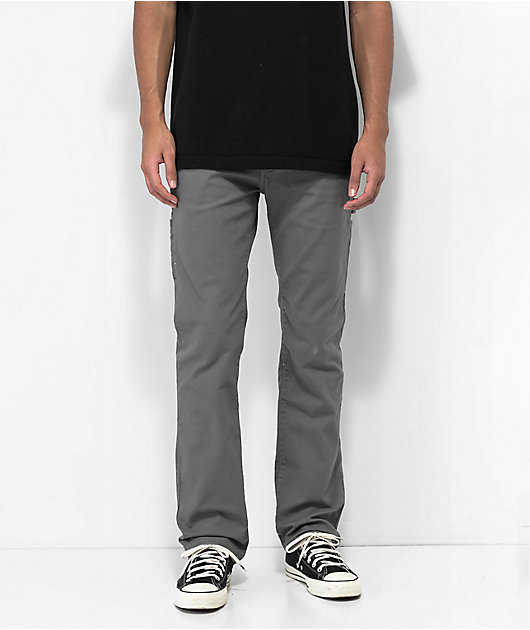 【SATIIIZ】Tron Side Pintuck Carpenter Pants Sixth June carpenter pants in gray - part of a set | ASOS