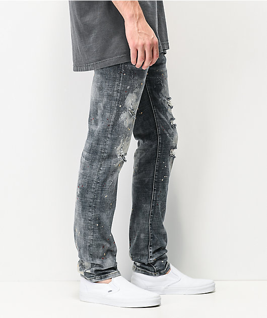 Dript Denim D.081 Paint Splatter Skinny Jeans