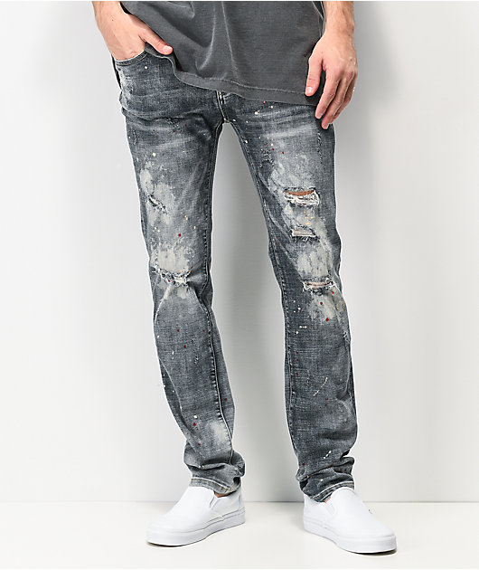 Dript Denim D.081 Paint Splatter Skinny Jeans