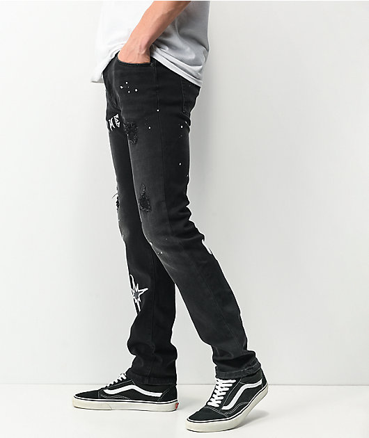 Dript Denim D.1006 Black Skinny Jeans