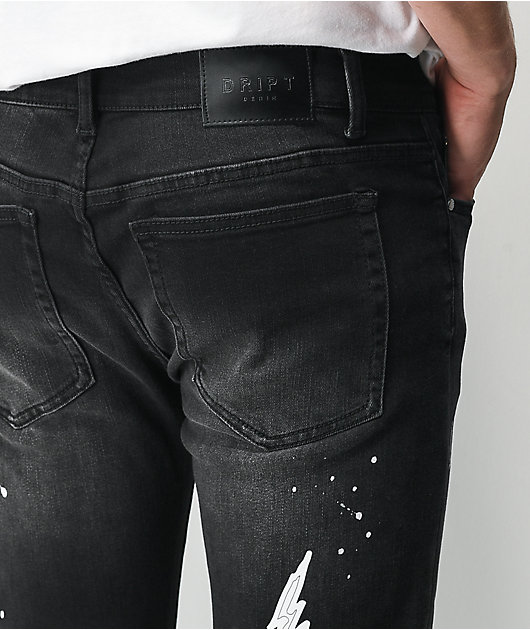 Dript Denim D.1006 Black Skinny Jeans