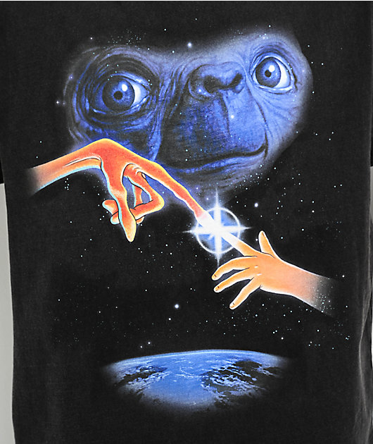 【GOOD ROCK SPEED】E.T. PHONE HOME T E.T. the Extra-Terrestrial Phone Home Black Wash T-Shirt